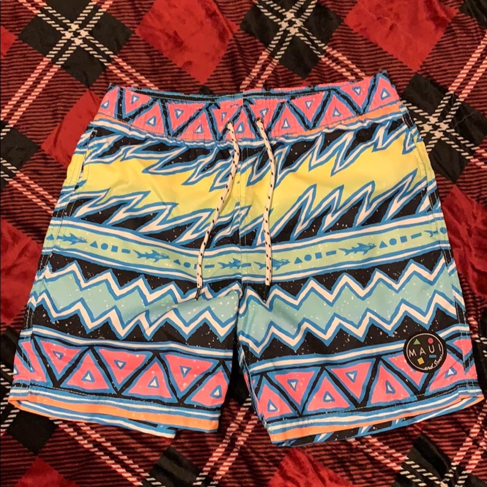 Maui and Sons Mens Small Radness Swim Short